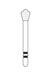Two Striper Skooter/Acorn Diamond Burs FG 5/Pkg (Premier)