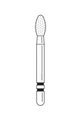 Two Striper Diamond Burs FG EGG 5/pk (Premier)