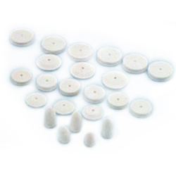 Buffs Felt Wheels Square Edge 1/2