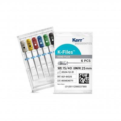 K-Files Stainless Steel, Color Coded 30mm (SybronEndo)