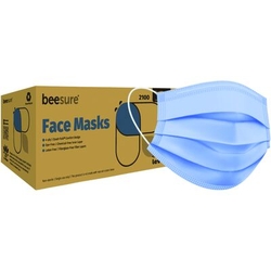 Beesure Biodegradable Earloop Face Mask ASTM level 2, 50/Pkg