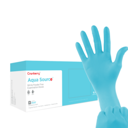 Aqua Source Nitrile Exam Gloves Powder Free, 200/Box (Cranberry)