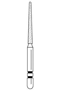 Two Striper Diamond Burs FG Cone Shape 5/pk (Premier)