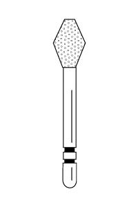 Two Striper Diamond Burs FG Barrel 5/pk (Premier)