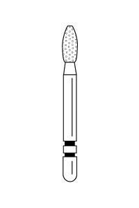 Two Striper Diamond Burs FG Shortcut 5/pk (Premier)