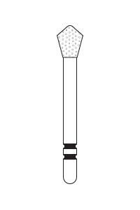 Two Striper Skooter/Acorn Diamond Burs FG 5/Pkg (Premier)