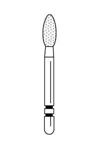 Two Striper Diamond Burs FG Football 5/pk (Premier)