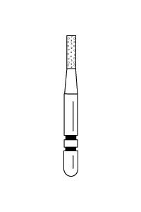 TwoTwo Striper Diamond Burs FG Cylinder Flat End 5/pk (Premier)
