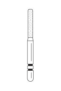 Two Striper Diamond Burs FG KS Cylinder Round End 5/Pkg (Premier)