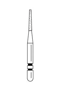 Two Striper Diamond Burs FG Flat End Taper 5/pk (Premier)
