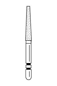 Two Striper Diamond Burs FG Flat End Taper 5/pk (Premier)