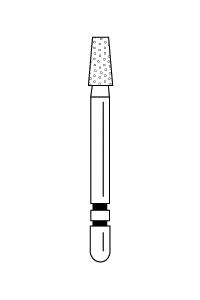 Two Striper Diamond Burs FG Flat End Taper 5/pk (Premier)