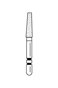 Two Striper Diamond Burs FG Flat End Taper 5/pk (Premier)