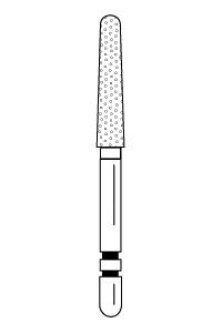 Two Striper Diamond Burs FG Round End Taper 5/pk (Premier)