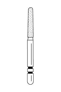 Two Striper Diamond Burs FG Round End Taper 5/pk (Premier)