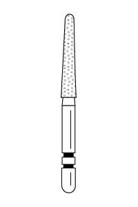Two Striper Diamond Burs FG Round End Taper 5/pk (Premier)