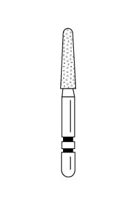 Two Striper Diamond Burs FG Round End Taper 5/pk (Premier)