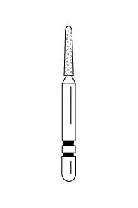 Two Striper Diamond Burs FG Round End Taper 5/pk (Premier)