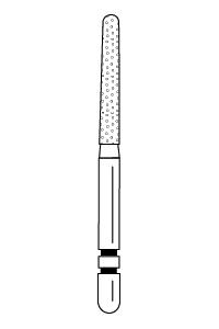 Two Striper Diamond Burs FG Round End Taper 5/pk (Premier)