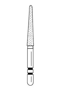 Two Striper Diamond Burs FG Round End Taper 5/pk (Premier)