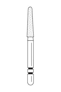 Two Striper Diamond Burs FG Round End Taper 5/pk (Premier)