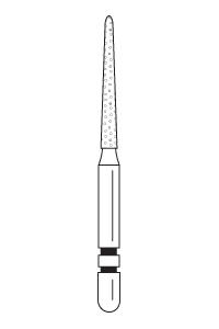 Two Striper Diamond Burs FG Curettage K 5/pk (Premier)