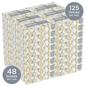 Kleenex Tissue, White (125/pkg x 48)