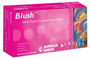 Aurelia Blush PINK Nitrile Powder-Free Exam Glove 200/box