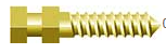 Gold Composite Post Cylindrical (12) (Nordin)