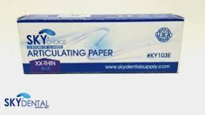 Sky Choice Articulating Paper  (Tyoe: Articulating Paper XX Thin/Blue)