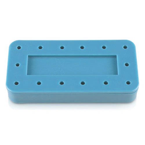 Bur Block 14 Hole Rectangular (Plasdent) (Select: Bur Block 14 Hole Rectangular Blue)