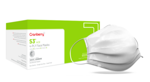Cranberry S3 ACE Mask ASTM Level 3, 50/Bx 