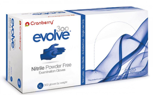 Evolve Powder Free Nitrile Blue 300/Box (Cranberry)
