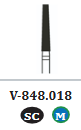 Diamond Burs Flat End Taper (10) (Sky Choice)