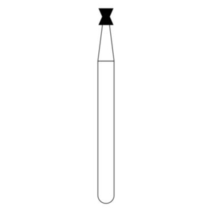 NTI Diamond Burs FG, Amalgam Remover, Hourglass Flat End, 5/Pkg (Kerr Rotary)