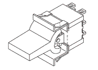 Lift Switch for Pelton & Crane Chairman Dental Chairs, Momentary contact (On/Off/On)