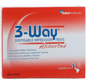 3-Way Disposable Impression Trays (Sultan Healthcare)