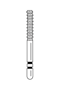 Two Striper FG Crown Cut Diamond Burs FG 5/pk (Premier)