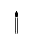 Zir CUT Diamond Burs FG 5/Pkg (Kerr Rotary)