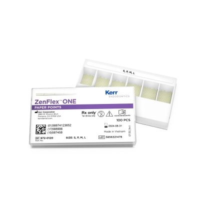 ZenFlexOne Paper Points .06 Taper (100) (Kerr Rotary)