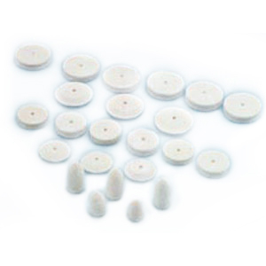 Buffs Felt Wheels Square Edge 1/2