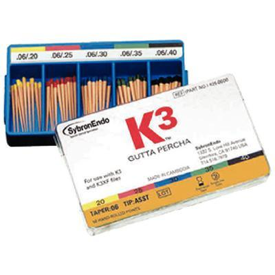 K3/K3XF Gutta Percha Points .06 Taper (SybronEndo)