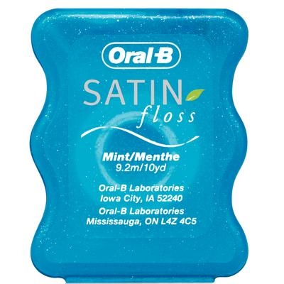 SATIN Floss Compact Spool, Mint, 144/Pkg (Oral-B)