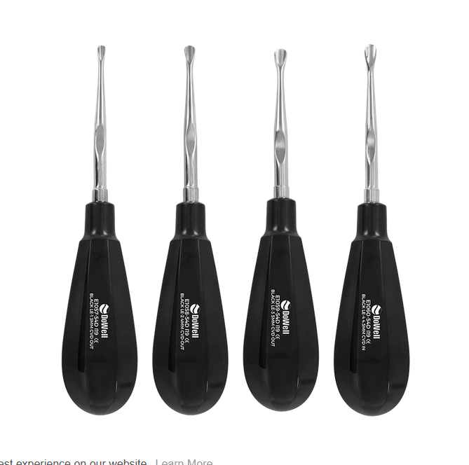Atraumatic Extraction Luxation Elevator Black Titanium Kit