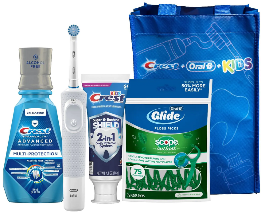 Toothbrush Bundle Kids 6+ Years Rechargeable 3/Case (Crest Oral-B)