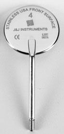 Mouth Mirror, Rhodium #4 CS  - 12Pcs
