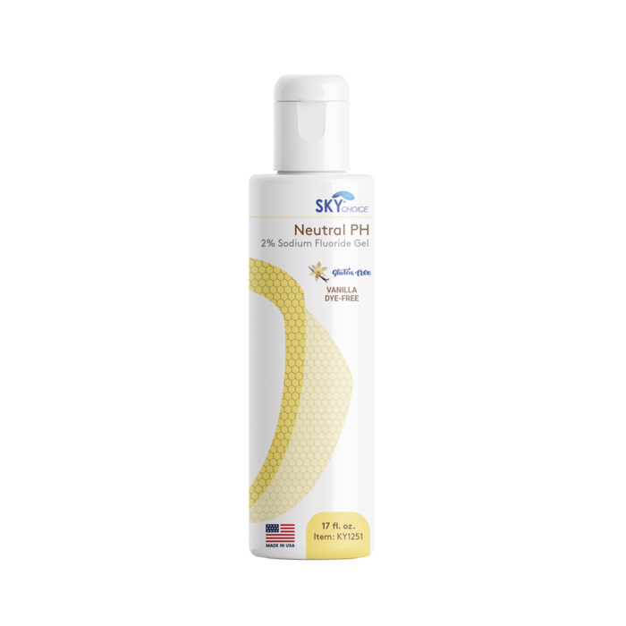 Neutral PH 2% Sodium Fluoride Gel 17oz Bottle 