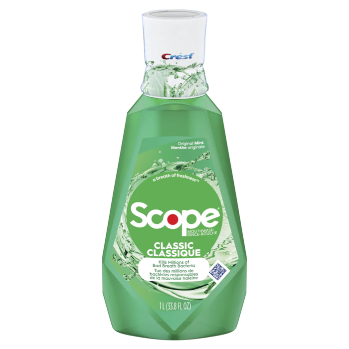 Scope Mouthwash 1 Liter Original Mint 6/Case
