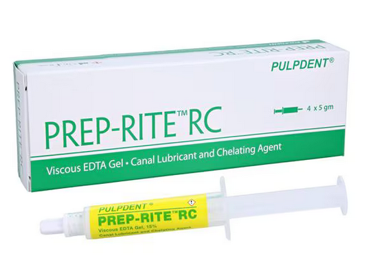 Prep-Rite™ RC Chelating Solution 15% Viscous EDTA Gel, 5 g 4/Pkg (Pulpdent)