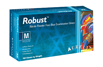 Aurelia Robust Soft Nitrile Exam Gloves Powder Free 100/box